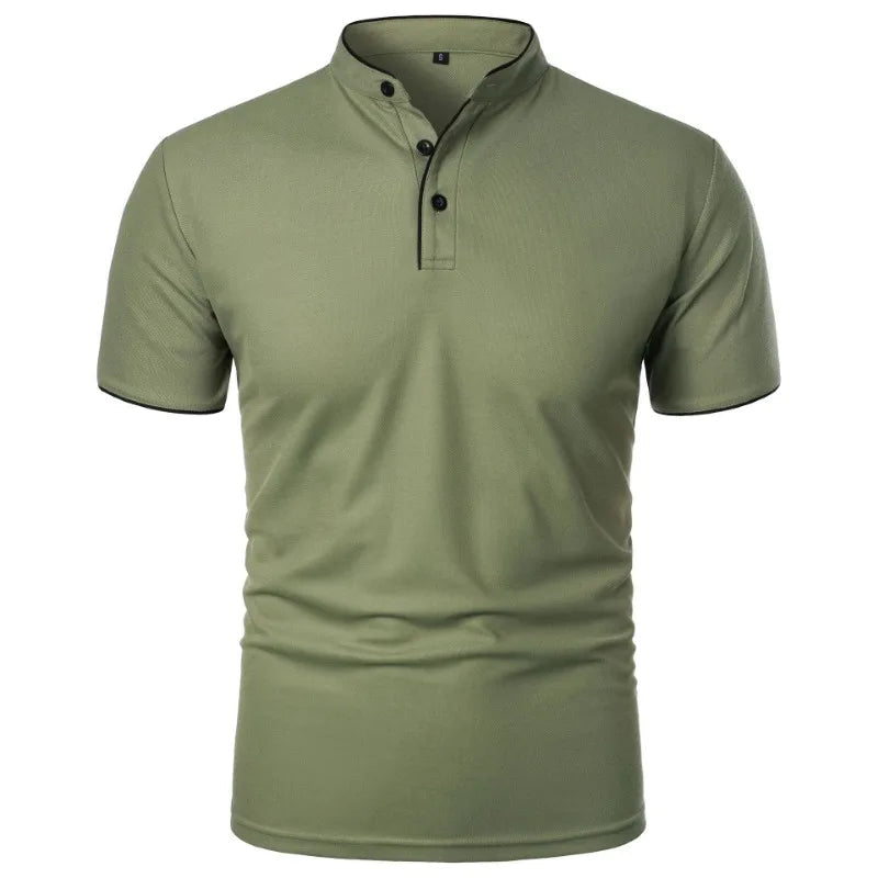 Renzo Polo with Mandarin Collar