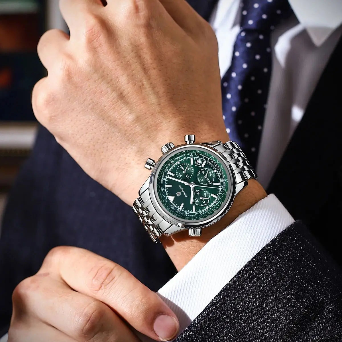 Belmont Chrono Green Watch